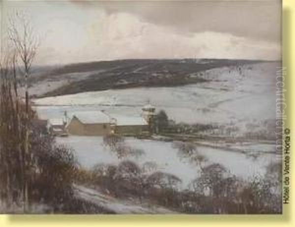 La Neige Oil Painting by Firmin Baes