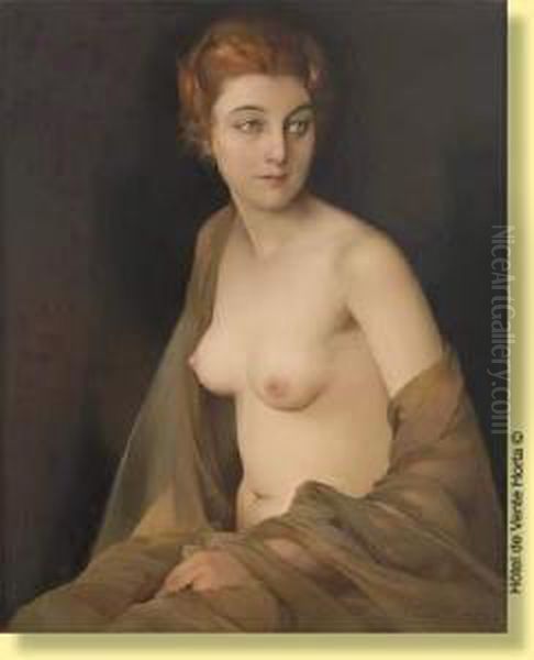 Torse De Femme Oil Painting by Firmin Baes