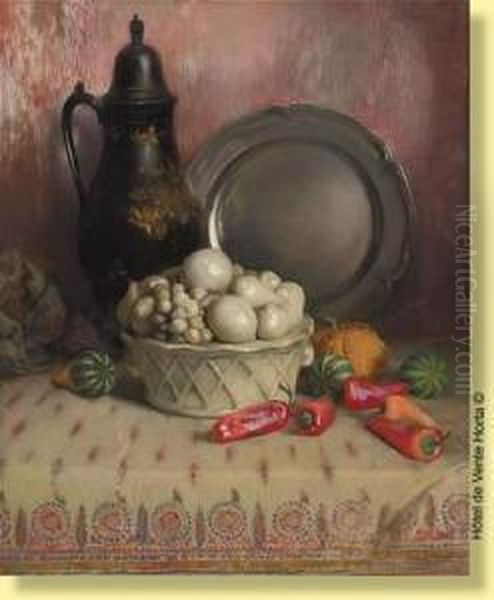 Les Piments Oil Painting by Firmin Baes