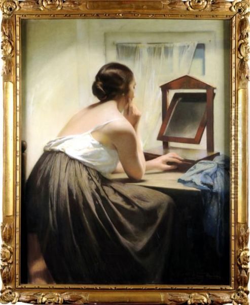 La Toilette Oil Painting by Firmin Baes