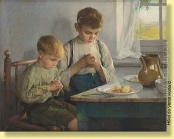 Benedicite Oil Painting by Firmin Baes