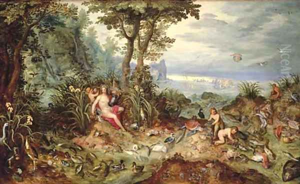 An Allegory of Water Oil Painting by Jan Brueghel the Younger