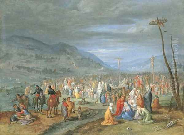 Calvary Oil Painting by Jan Brueghel the Younger