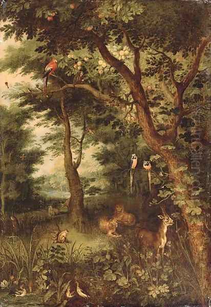 The Garden of Eden Oil Painting by Jan Brueghel the Younger