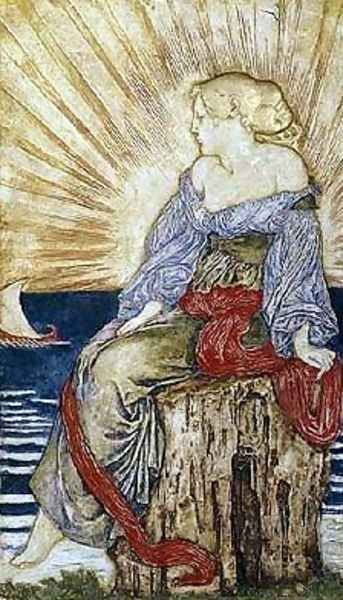 Ariadne Oil Painting by Robert Anning Bell