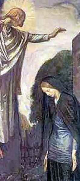 Ecce Ancilla Domini Oil Painting by Robert Anning Bell