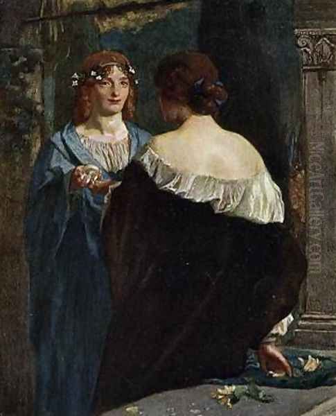 The Magic Chrystal Oil Painting by Robert Anning Bell