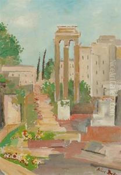 Forum Romanum. Rome. Oil Painting by David Bailly