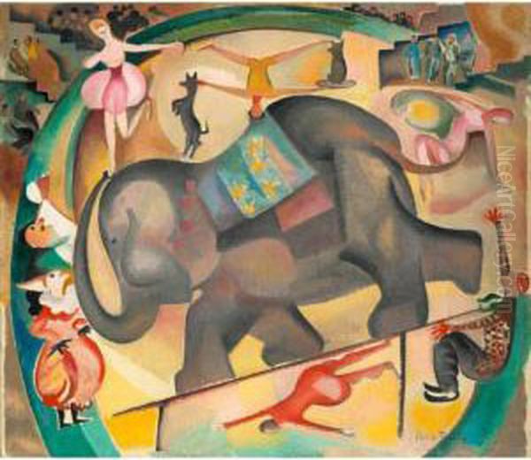 L'elephant Oil Painting by David Bailly