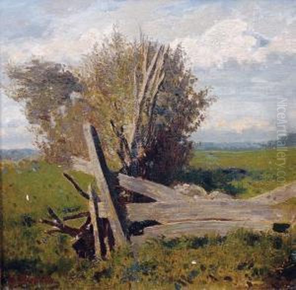 Am Wiesenrand Oil Painting by Hermann Baisch