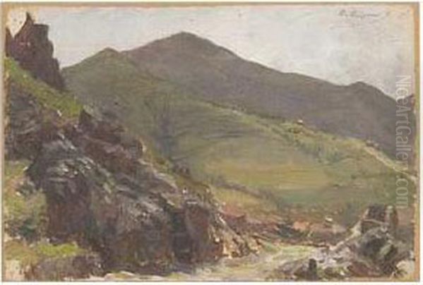 Paisaje Oil Painting by Dionis Verdaguer Baixeras