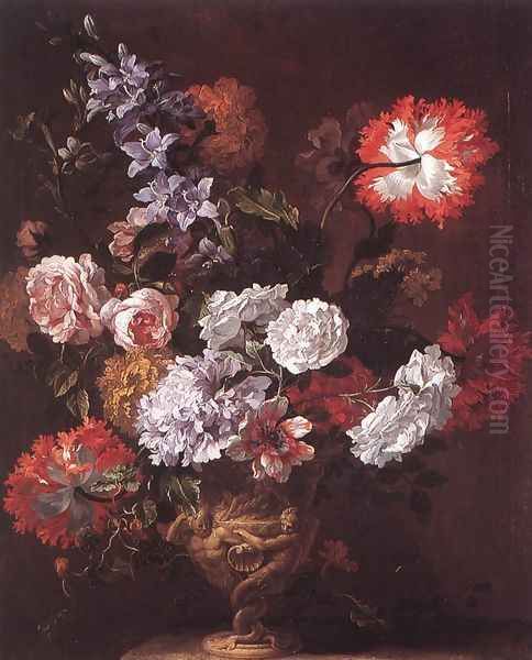 Flower Piece - 1 Oil Painting by Jan-baptist Bosschaert