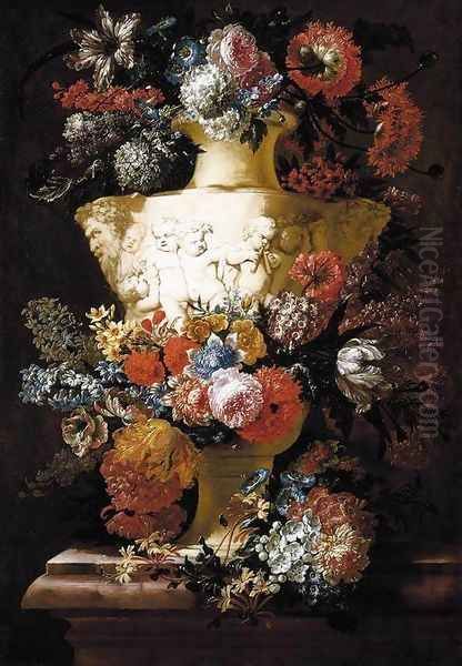 Still-Life of Flowers 1715 Oil Painting by Jan-baptist Bosschaert