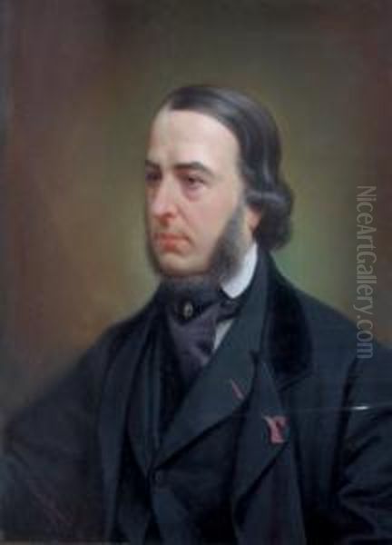 Portrait D'homme Oil Painting by Ladislaus Bakalowicz