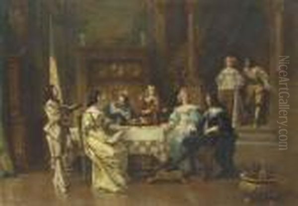 The Recital Oil Painting by Ladislaus Bakalowicz