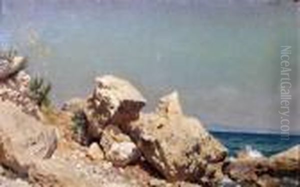 Bord De Mer Oil Painting by Stefan W. Bakalowicz