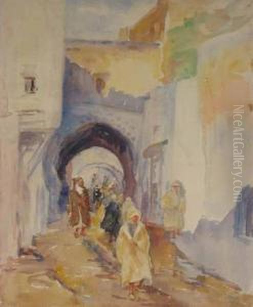 North African Scenes Oil Painting by Elizabeth Gowdy Baker