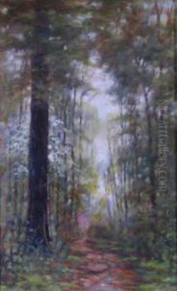 Tall Trees Oil Painting by George Herbert Baker