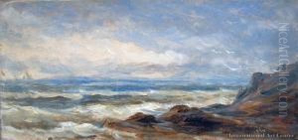 Wellington Coast Oil Painting by William George Baker