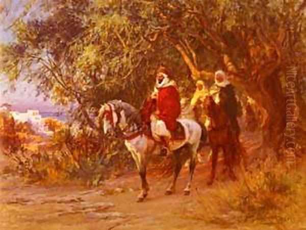 The Return Oil Painting by F. A. Bridgeman