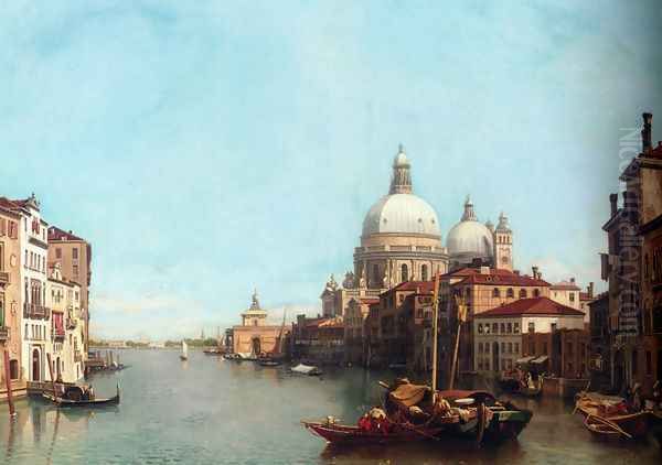 Le Grande Canal, Venise Oil Painting by Francois Antoine Bossuet