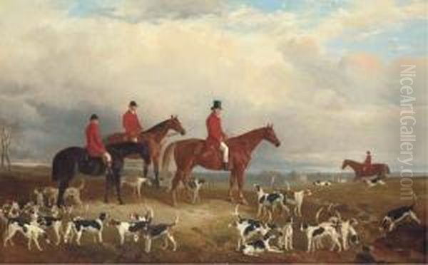 Equestrian Portrait Of Samuel Reynell, Master Of The Meath Hunt Oil Painting by James Walsham Baldock