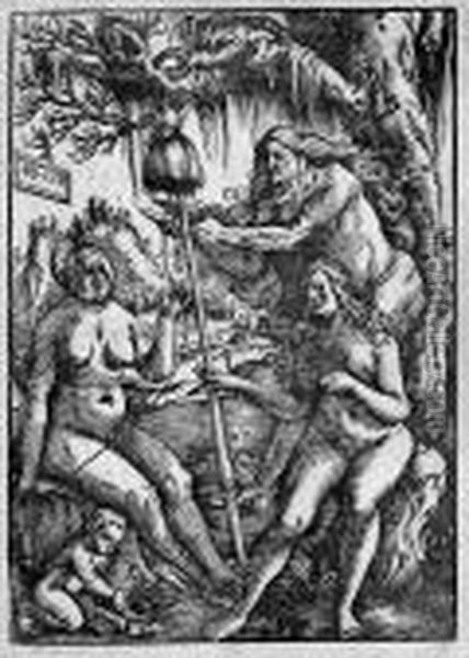 Die Drei Parzen Oil Painting by Hans Baldung Grien