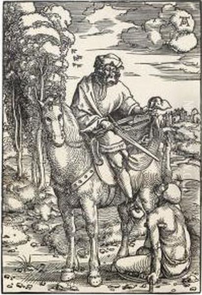 Der Heilige Martin Zu Pferde Oil Painting by Hans Baldung Grien