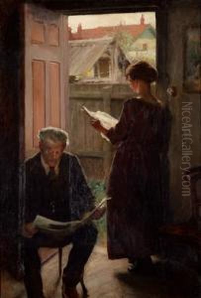 The Doorway Oil Painting by Edwin Bale