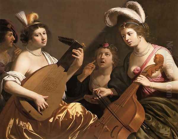 The Concert 1635-40 Oil Painting by Jan Hermansz. van Biljert