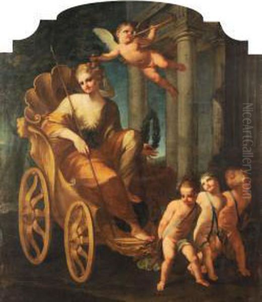 Trionfo Della Virtu Oil Painting by Antonio Balestra