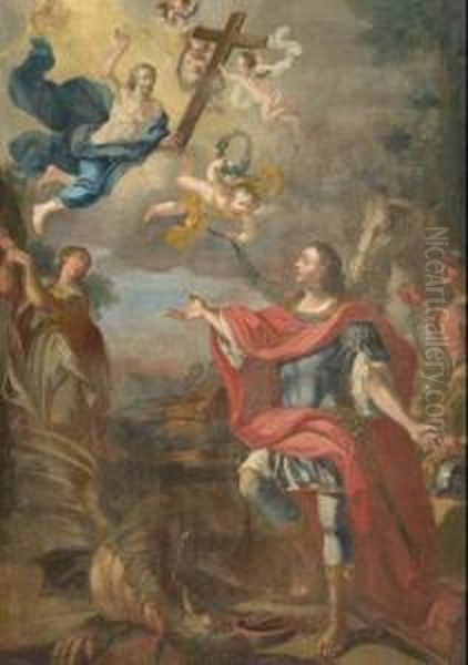 San Giorgio E Il Drago Oil Painting by Antonio Balestra