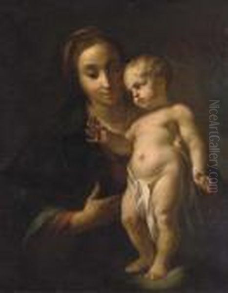 The Madonna And Child Oil Painting by Antonio Balestra