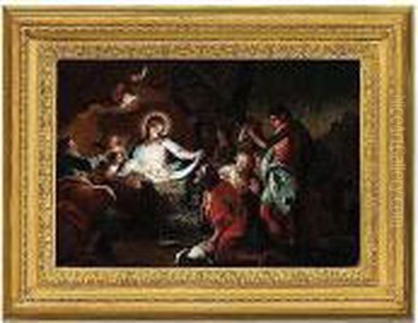 The Adoration Of The Shepherds Oil Painting by Antonio Balestra