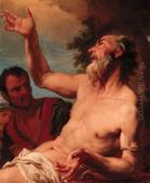 The Martyrdom Of Saint Bartholomew Oil Painting by Antonio Balestra