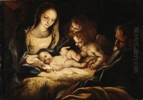 The Nativity Oil Painting by Antonio Balestra