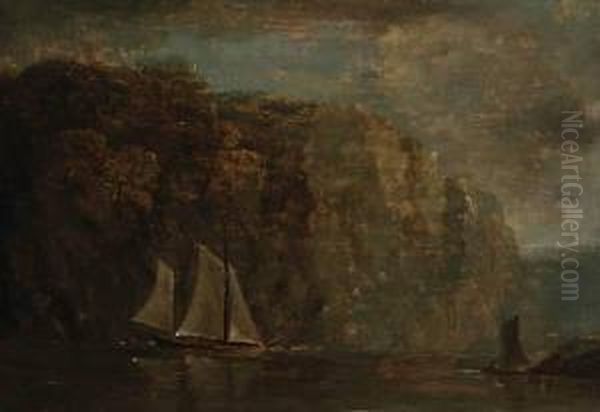 Seilbater Oil Painting by Peder Balke