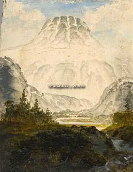 Gausta Oil Painting by Peder Balke