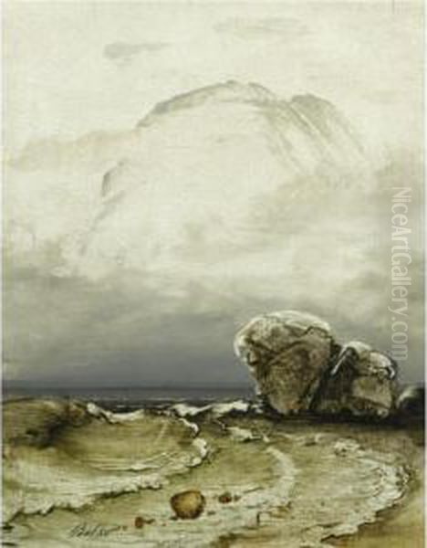 Uvaer Ved Kysten (threatening Weather) Oil Painting by Peder Balke