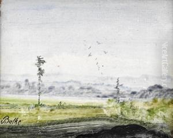 Landskap Oil Painting by Peder Balke