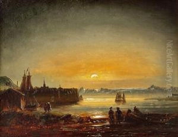 Fra Hammerfest 1851 1851 Oil Painting by Peder Balke