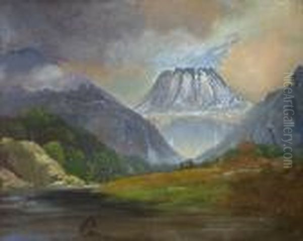 Gaustadtoppen 1858 1858 Oil Painting by Peder Balke