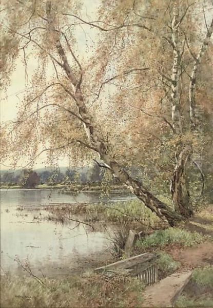 Autumn Morning Oil Painting by Wilfred Williams Ball