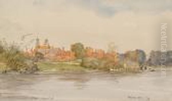 Eton College Oil Painting by Wilfred Williams Ball