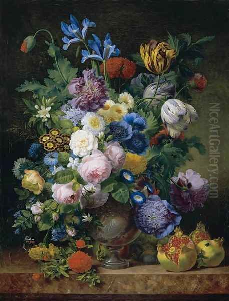 Still-Life 1810 Oil Painting by Jean-Joseph-Xavier Bidauld