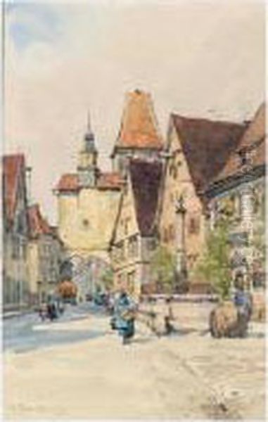 Roderbogen, Rothenberg Oil Painting by Wilfred Williams Ball