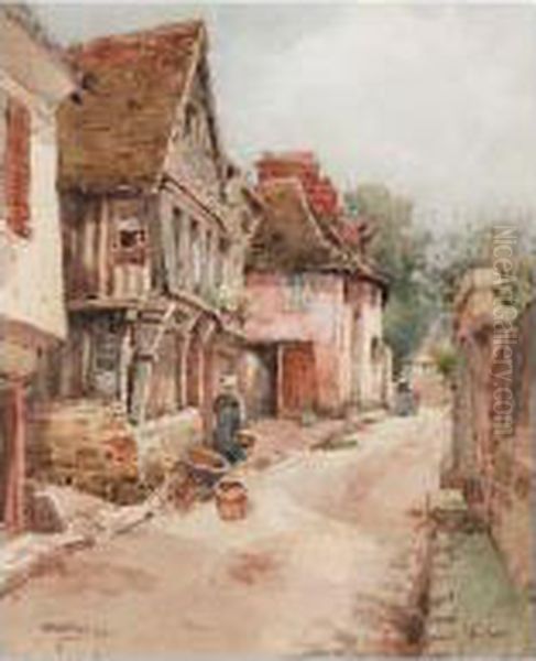 Honfleur Oil Painting by Wilfred Williams Ball