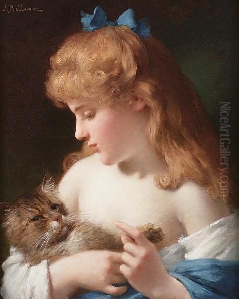 Best Of Friends Oil Painting by Jules Frederic Ballavoine