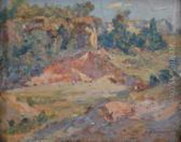 Paisaje Rocoso Oil Painting by Augusto Ballerini