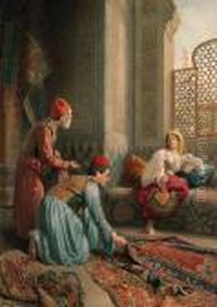 The Carpet Sellers Oil Painting by Francesco Ballesio